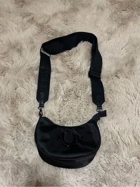 True Religion Black Crossbody Bag with Wide Strap
